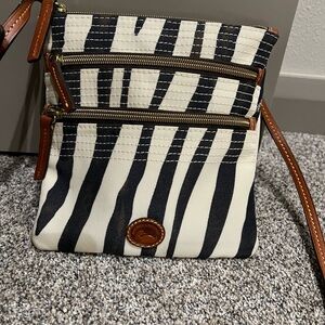 Dooney & Bourke Zebra Stripe Crossbody Bag